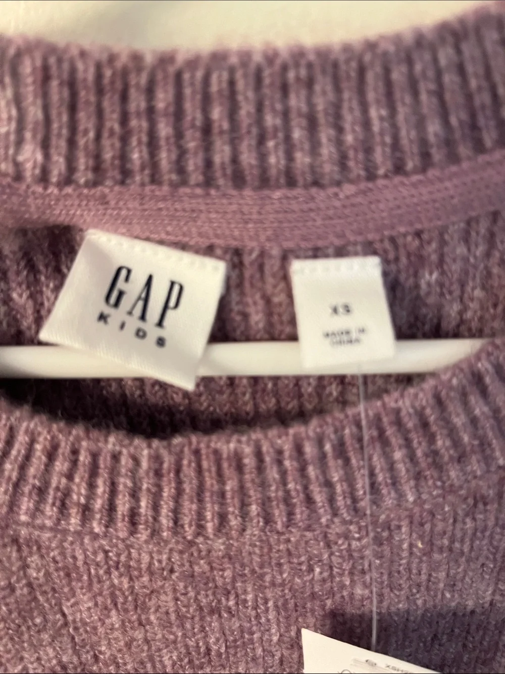 GAP Lilac/Purple Knit Pullover Dress with Front Pockets